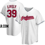 Ben Lively Youth Cleveland Guardians White Replica Home Jersey