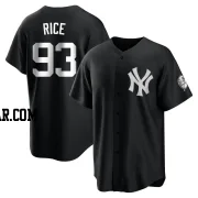 Ben Rice Men's New York Yankees Black/White Replica Jersey