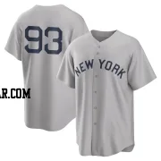 Ben Rice Men's New York Yankees Gray Replica 2021 Field of Dreams Jersey