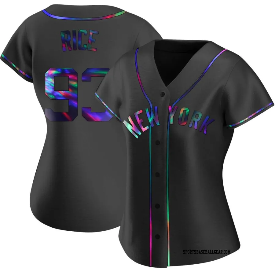 Ben Rice Women's New York Yankees Black Holographic Replica Alternate Jersey