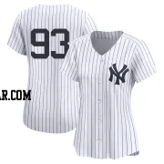 Ben Rice Women's New York Yankees White Limited Yankee Home 2nd Jersey