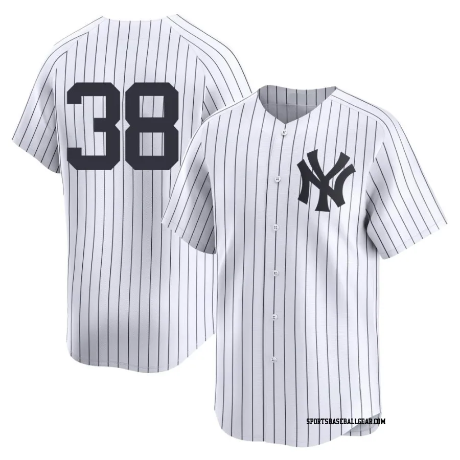 Ben Rortvedt Men's New York Yankees White Limited Yankee Home 2nd Jersey