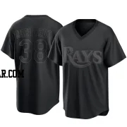 Ben Rortvedt Men's Tampa Bay Rays Black Replica Pitch Fashion Jersey