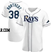 Ben Rortvedt Men's Tampa Bay Rays White Authentic Home Jersey