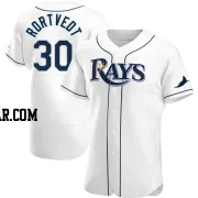 Ben Rortvedt Men's Tampa Bay Rays White Authentic Home Jersey