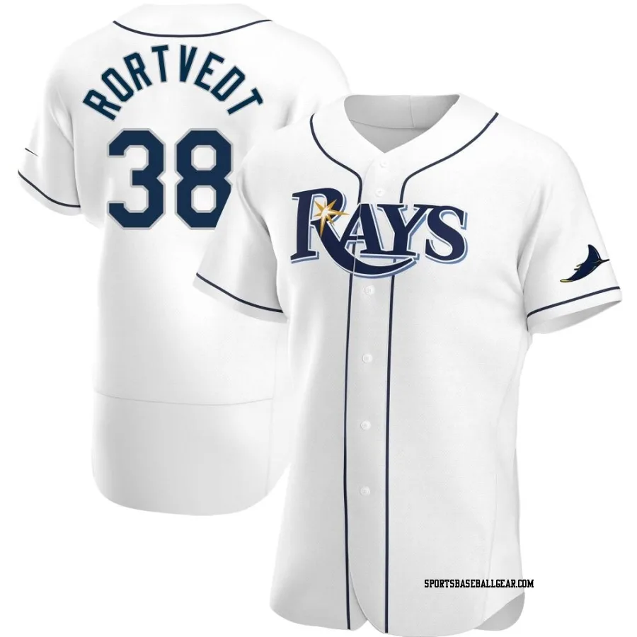 Ben Rortvedt Men's Tampa Bay Rays White Authentic Home Jersey