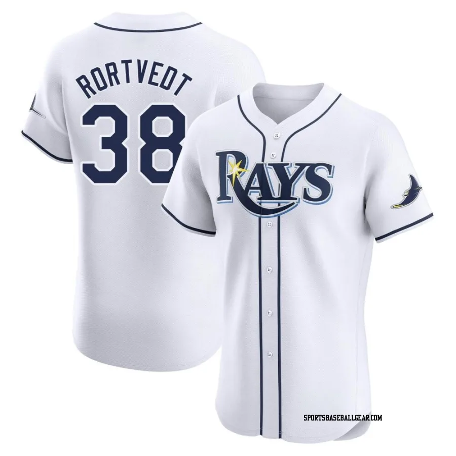 Ben Rortvedt Men's Tampa Bay Rays White Elite Home Jersey