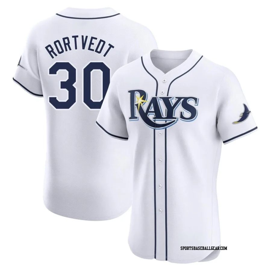 Ben Rortvedt Men's Tampa Bay Rays White Elite Home Jersey