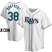 Ben Rortvedt Men's Tampa Bay Rays White Replica Home Jersey