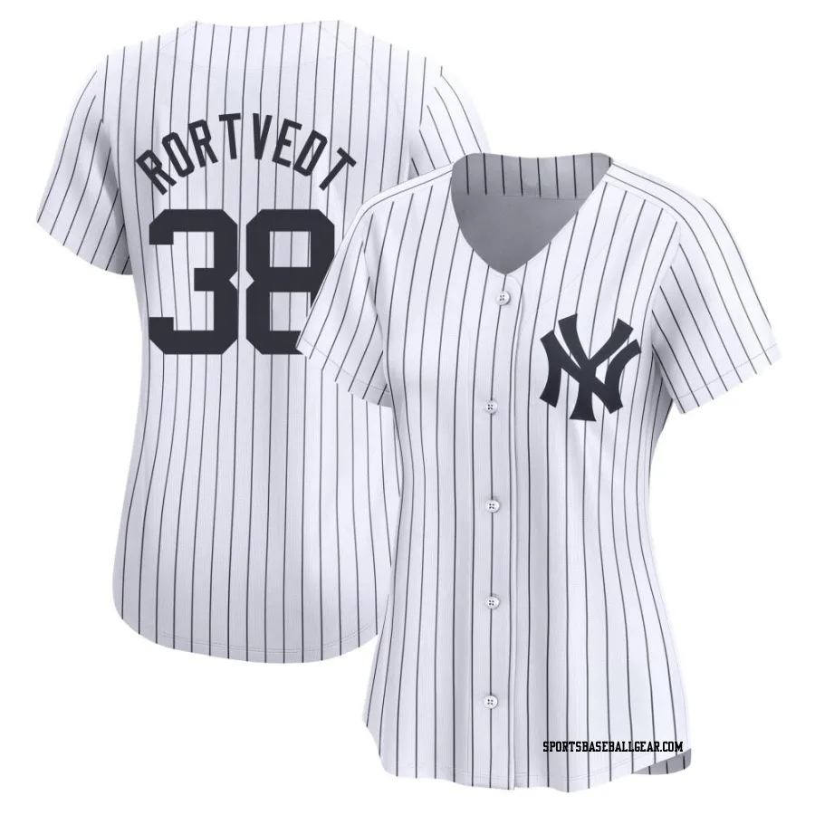 Ben Rortvedt Women's New York Yankees White Limited Yankee Home Jersey