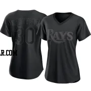 Ben Rortvedt Women's Tampa Bay Rays Black Replica Pitch Fashion Jersey