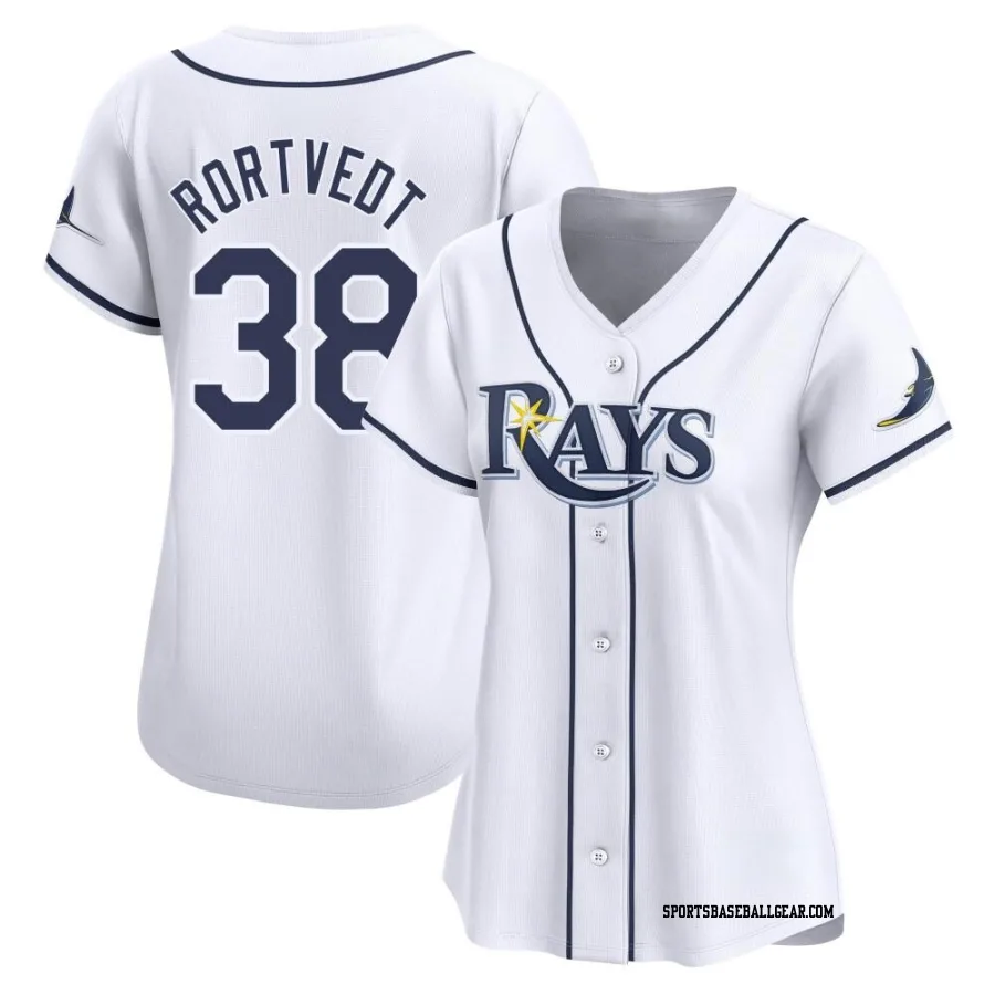 Ben Rortvedt Women's Tampa Bay Rays White Limited Home Jersey