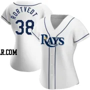 Ben Rortvedt Women's Tampa Bay Rays White Replica Home Jersey