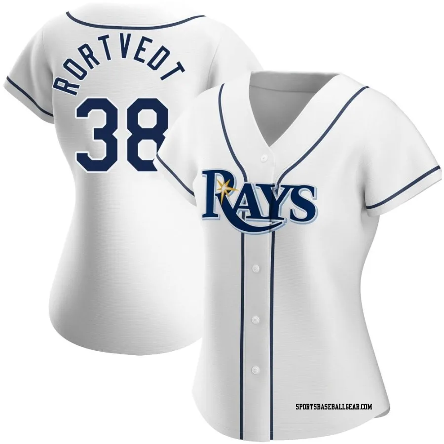 Ben Rortvedt Women's Tampa Bay Rays White Replica Home Jersey