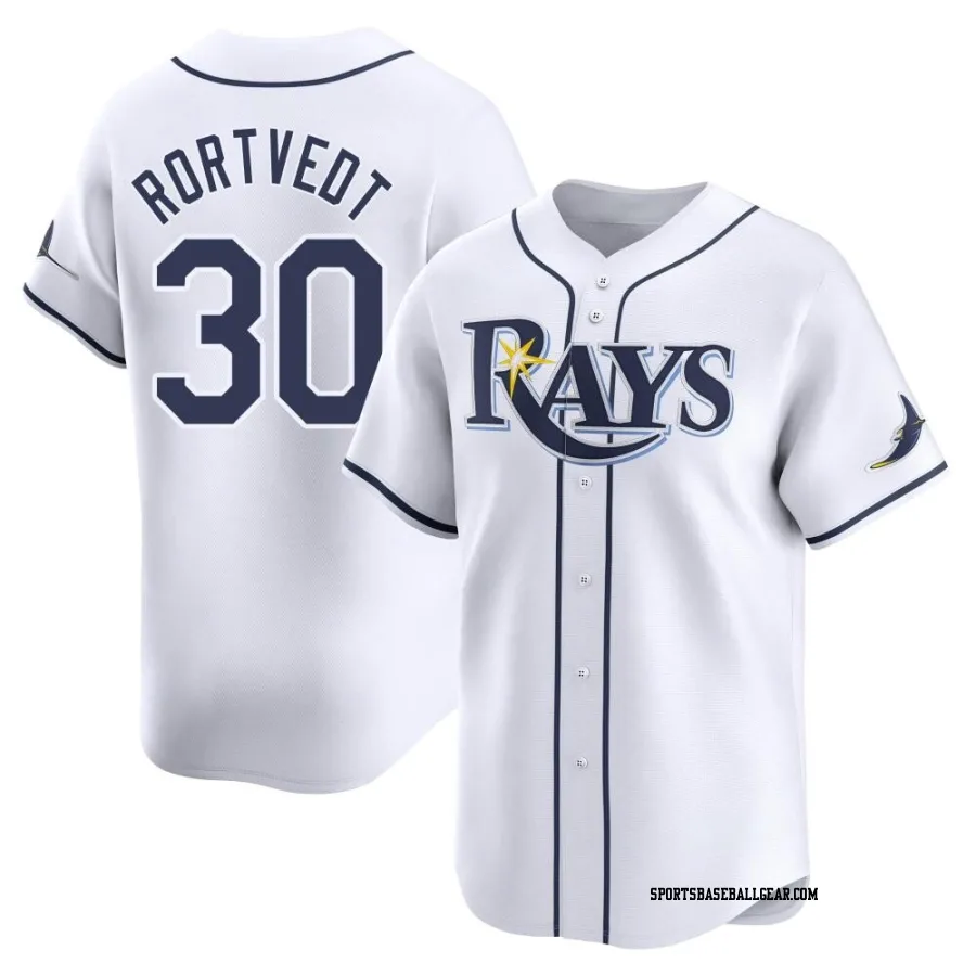 Ben Rortvedt Youth Tampa Bay Rays White Limited Home Jersey