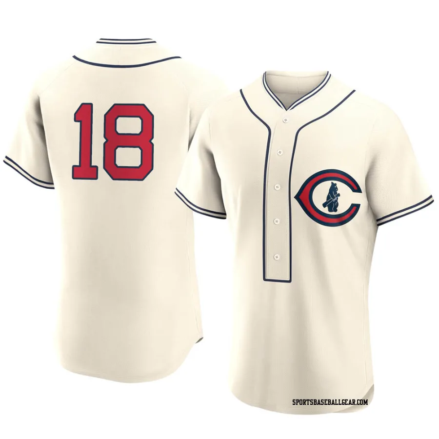 Ben Zobrist Men's Chicago Cubs Cream Authentic 2022 Field Of Dreams Jersey