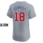 Ben Zobrist Men's Chicago Cubs Gray Elite Road Jersey