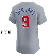 Benito Santiago Men's Chicago Cubs Gray Elite Road Jersey