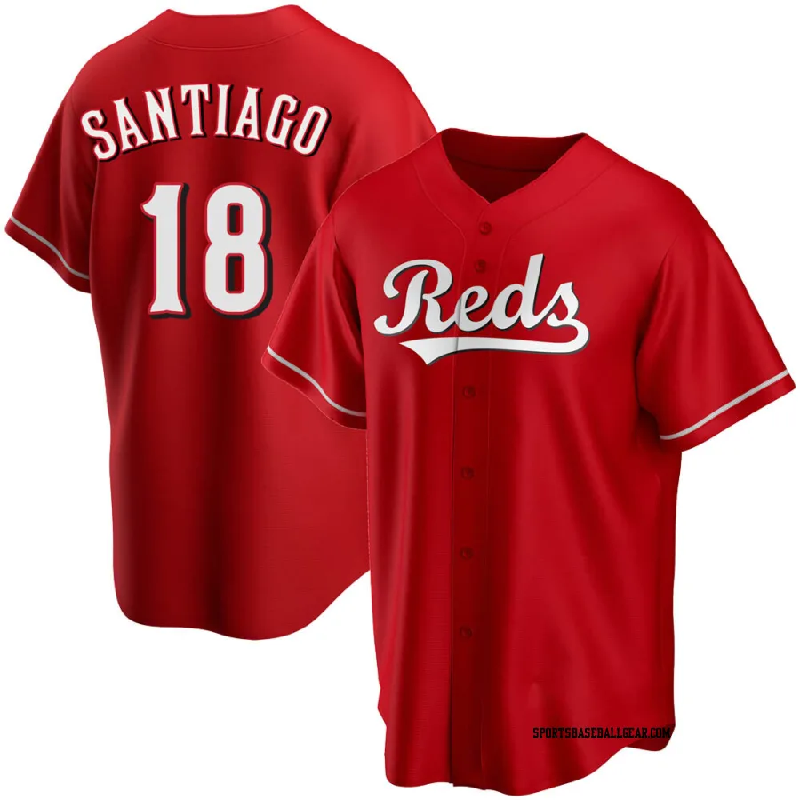 Benito Santiago Men's Cincinnati Reds Red Replica Alternate Jersey