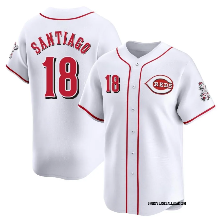 Benito Santiago Men's Cincinnati Reds White Limited Home Jersey