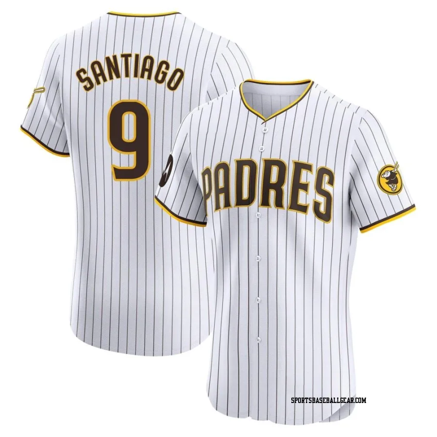 Benito Santiago Men's San Diego Padres White Elite Home Patch Jersey