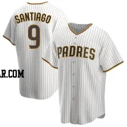 Benito Santiago Men's San Diego Padres White/Brown Replica Home Jersey