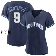 Benito Santiago Women's Chicago Cubs Navy Authentic 2021 City Connect Jersey