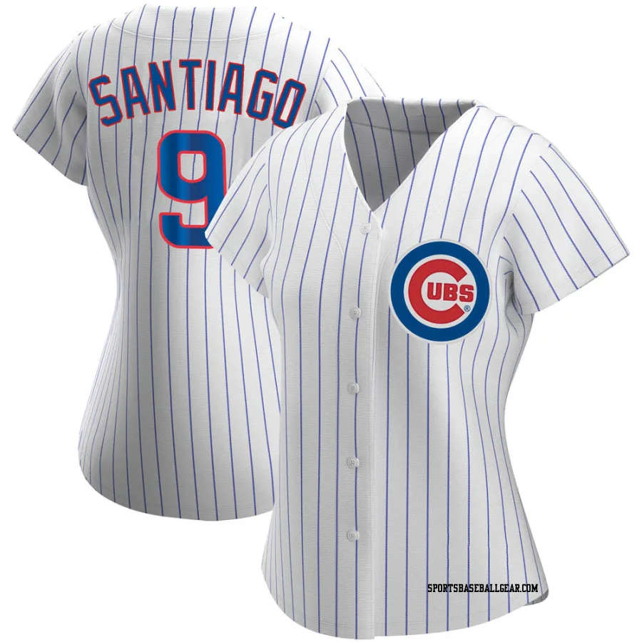 Benito Santiago Women's Chicago Cubs White Replica Home Jersey