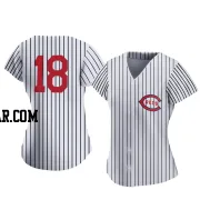 Benito Santiago Women's Cincinnati Reds White Authentic 2022 Field Of Dreams Jersey