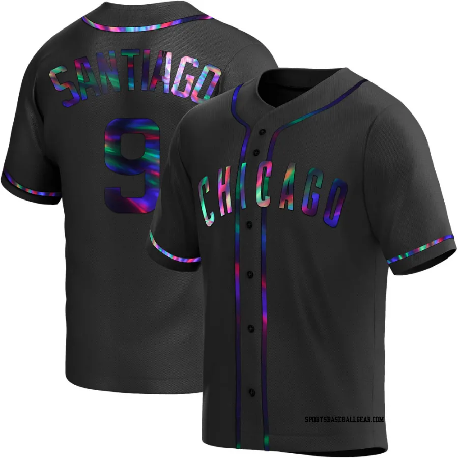 Benito Santiago Youth Chicago Cubs Black Holographic Replica Alternate Jersey