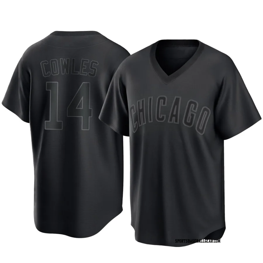 Benjamin Cowles Men's Chicago Cubs Black Replica Pitch Fashion Jersey