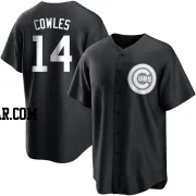 Benjamin Cowles Men's Chicago Cubs Black/White Replica Jersey