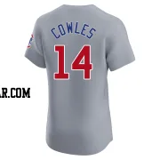 Benjamin Cowles Men's Chicago Cubs Gray Elite Road Jersey