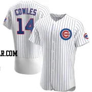 Benjamin Cowles Men's Chicago Cubs White Authentic Home Jersey