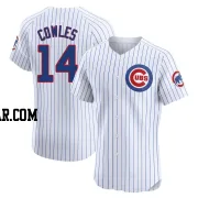 Benjamin Cowles Men's Chicago Cubs White Elite Home Jersey