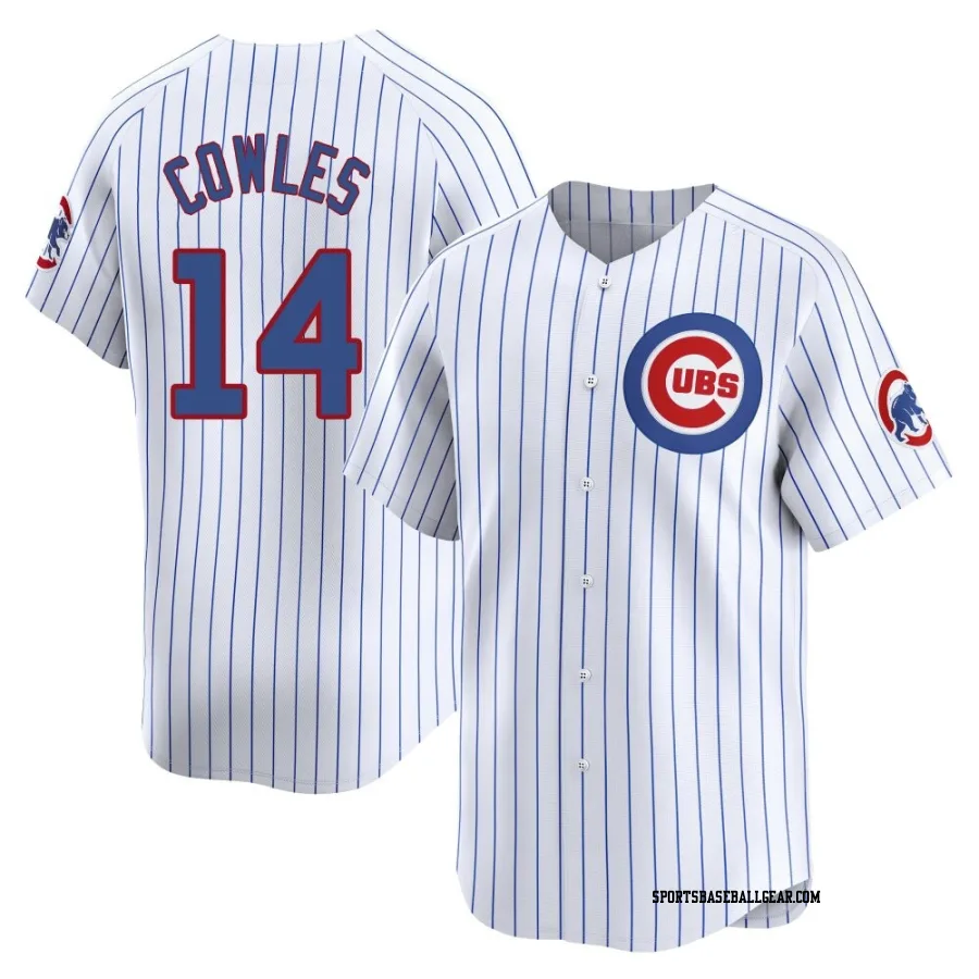 Benjamin Cowles Men's Chicago Cubs White Limited Home Jersey