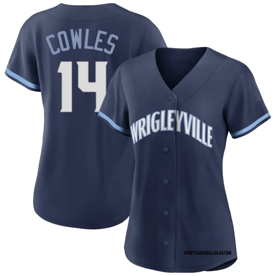 Benjamin Cowles Women's Chicago Cubs Navy Authentic 2021 City Connect Jersey