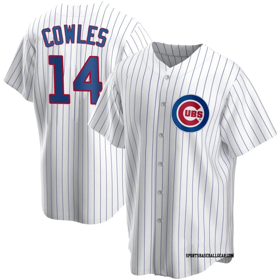 Benjamin Cowles Youth Chicago Cubs White Replica Home Jersey