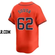 Bennett Sousa Men's Houston Astros Orange Limited Alternate Jersey