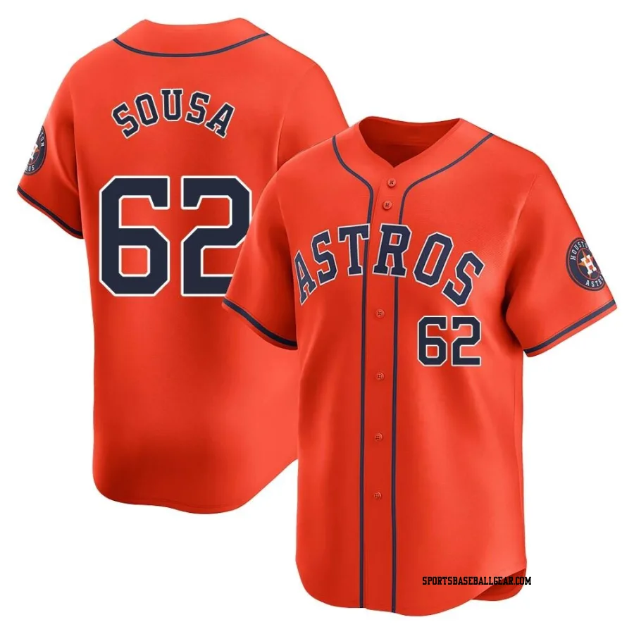 Bennett Sousa Men's Houston Astros Orange Limited Alternate Jersey