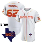 Bennett Sousa Men's Houston Astros White Authentic 2023 Space City Ready 2 Reign Flex Base Jersey