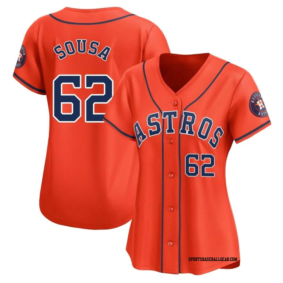 Bennett Sousa Women's Houston Astros Orange Limited Alternate Jersey