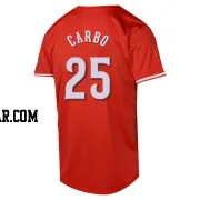 Bernie Carbo Men's Cincinnati Reds Red Limited Alternate Jersey