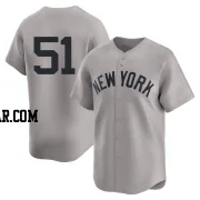 Bernie Williams Men's New York Yankees Gray Limited Away 2nd Jersey