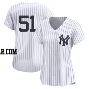 Bernie Williams Women's New York Yankees White Limited Yankee Home 2nd Jersey