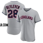 Bert Blyleven Men's Cleveland Guardians Gray Authentic Road Jersey