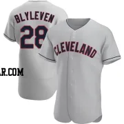 Bert Blyleven Men's Cleveland Guardians Gray Authentic Road Jersey