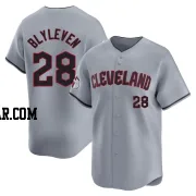 Bert Blyleven Men's Cleveland Guardians Gray Limited Road Jersey