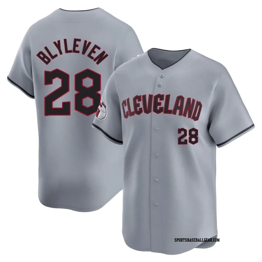 Bert Blyleven Men's Cleveland Guardians Gray Limited Road Jersey