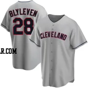 Bert Blyleven Men's Cleveland Guardians Gray Replica Road Jersey